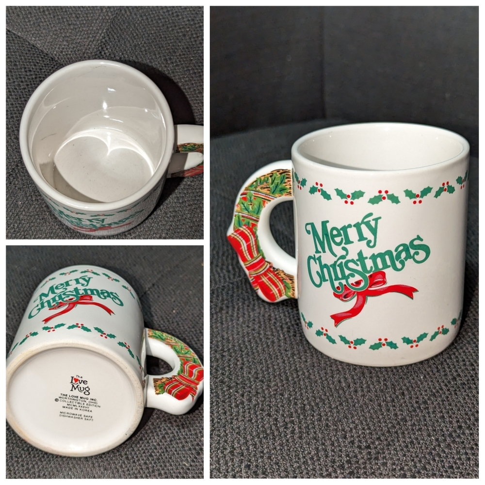 Christmas coffee cup vintage